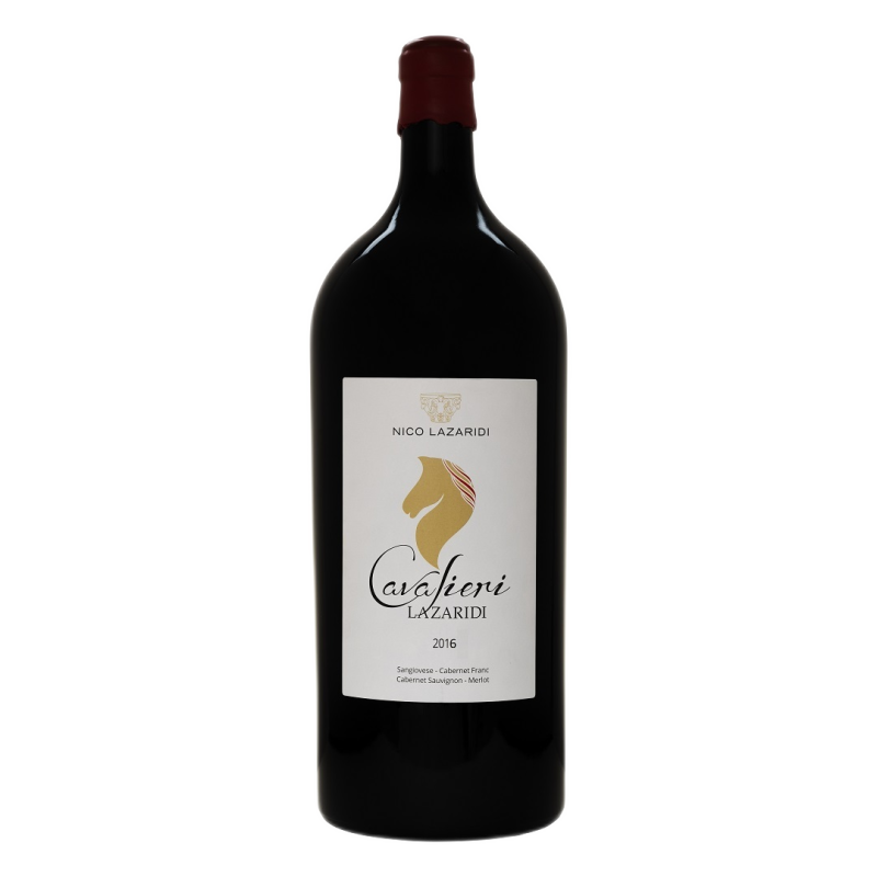 A bottle of Cavalieri Lazaridi Red 2016