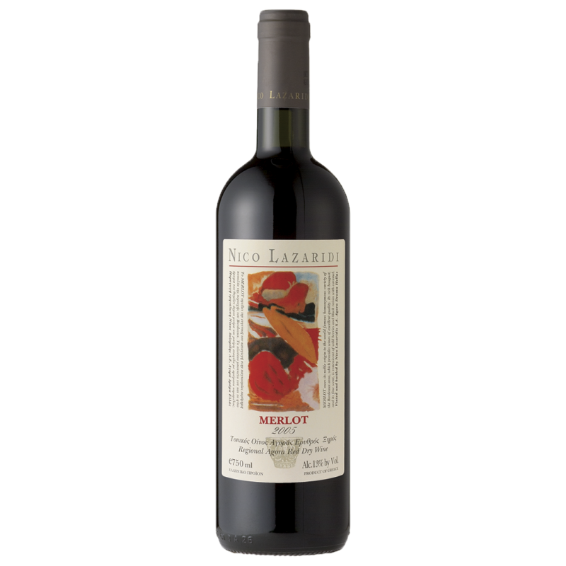 Merlot Nico Lazaridi 0.75lt, Ερυθρό, 2005