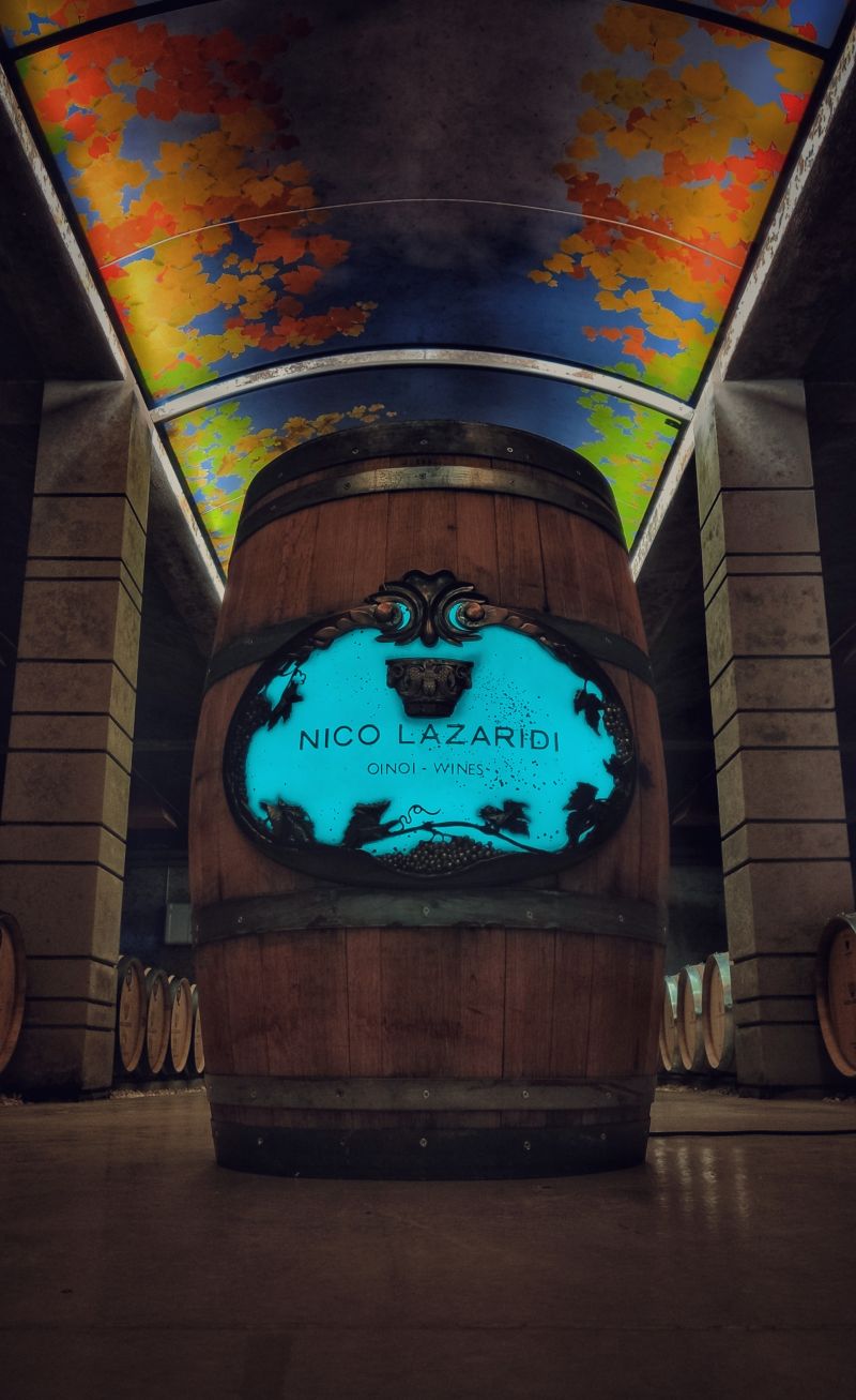 A NICO LAZARIDI wine barrel