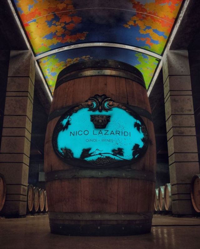A NICO LAZARIDI wine barrel