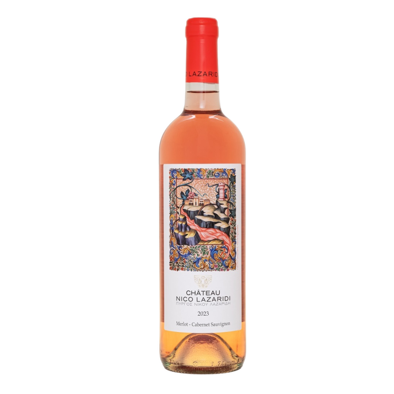 a bottle of CHÂTEAU NICO LAZARIDI Rosé 2023